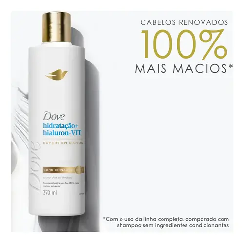 Condicionador Dove Hidratação + Ácido Hialurônico e Vitamina A 370ml