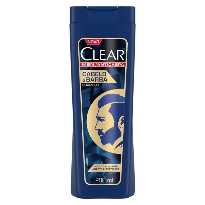 SH CLEAR ANTICASPA MEN CABELO E BARBA 200ML