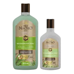 Kit Shampoo 415ml + Condicionador 200ml Tio Nacho Reconstrução