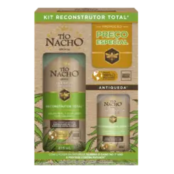 Kit Shampoo 415ml + Condicionador 200ml Tio Nacho Reconstrução