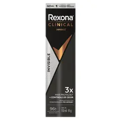 Desodorante Aerosol Rexona Clinical Men Invisible 150ml.