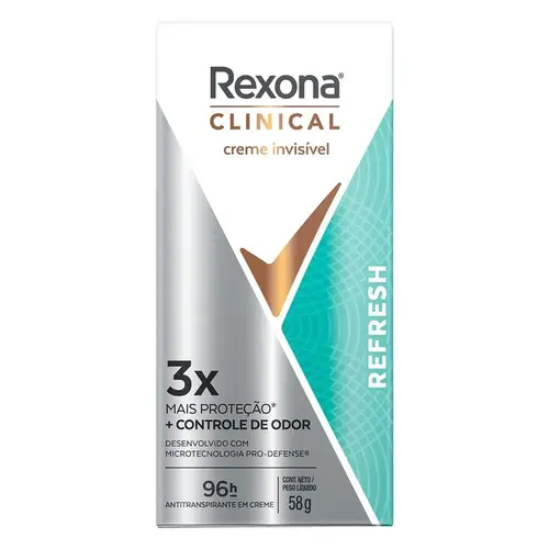 Desodorante Creme Rexona Clinical Cream Refresh 58g