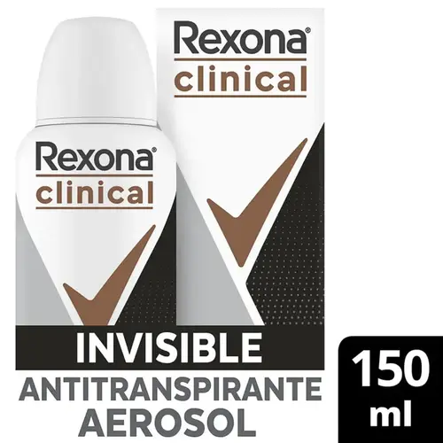 Desodorante Aerosol Rexona Clinical Women Invisible 150ml