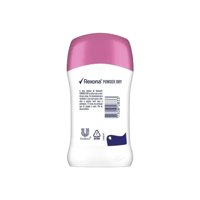 Desodorante Stick Rexona Powder Dry Fem 72h 45g.