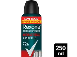 Desodorante Aerosol Rexona Men Antibacterial Invisible 250ml
