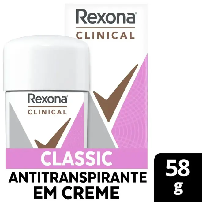 Desodorante Rexona Clinical Creme Classic Feminino 58G