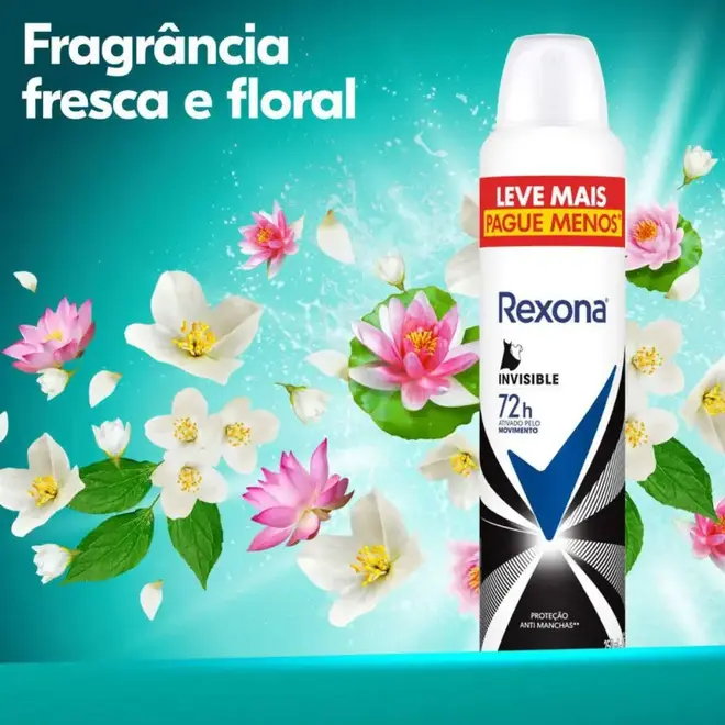 Desodorante Aerosol Rexona Woman Invisible 250ml