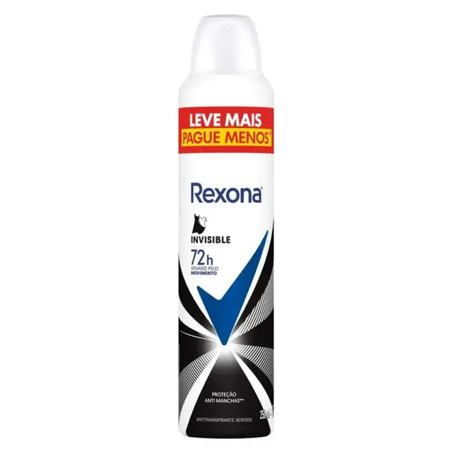 Desodorante Aerosol Rexona Woman Invisible 250ml