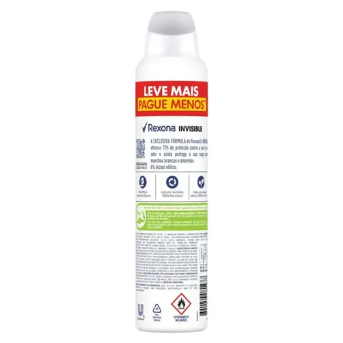 Desodorante Aerosol Rexona Woman Invisible 250ml