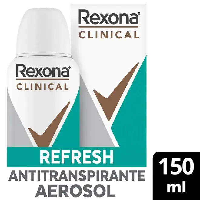 Desodorante Aerosol Rexona Clinical Women Refresh 150ml
