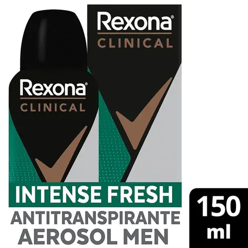 Desodorante Rexona Aerosol Clinical Men Intense Fresh 150ml