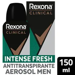 Desodorante Rexona Aerosol Clinical Men Intense Fresh 150ml