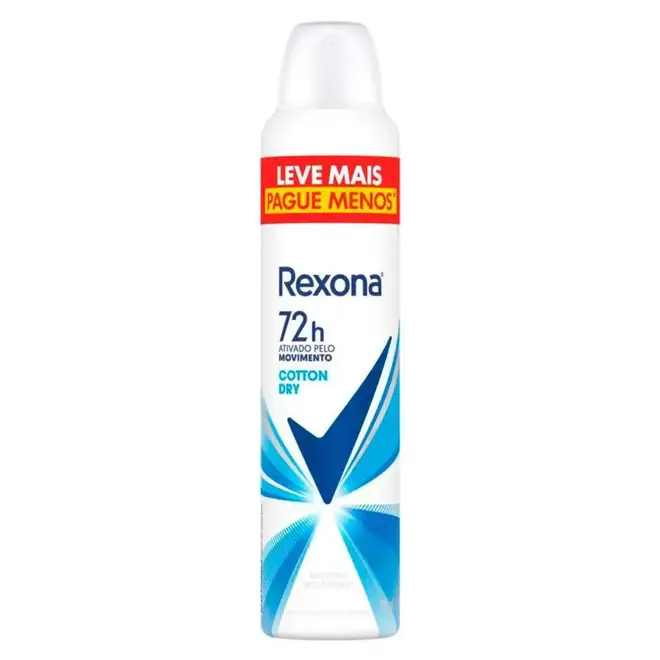 Desodorante Aerosol Rexona Fem Cotton Dry 250ml