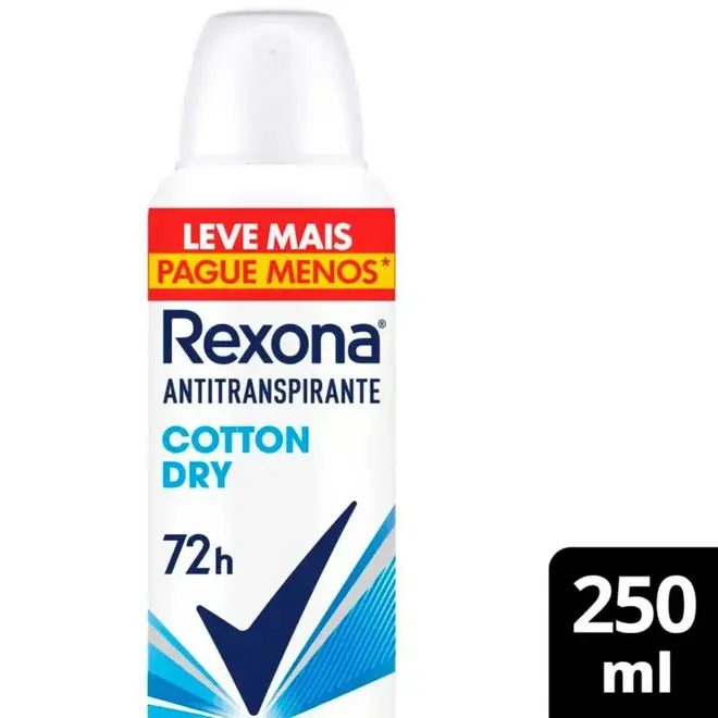 Desodorante Aerosol Rexona Fem Cotton Dry 250ml