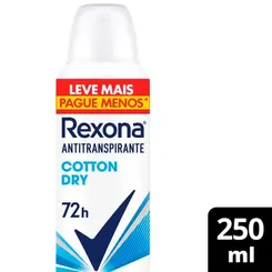 Desodorante Aerosol Rexona Fem Cotton Dry 250ml