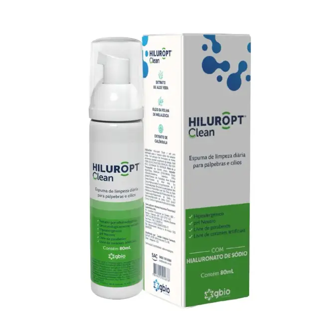 Hiluropt Espuma de Limpeza de Cílios 80ml GBIO