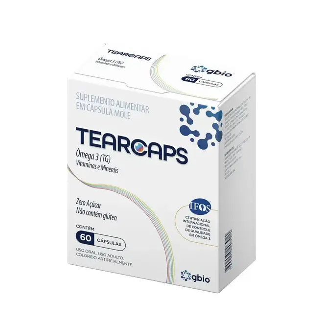 Tearcaps 60 Cápsulas Suplemento Alimentar GBIO