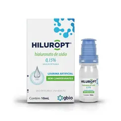 Hiluropt Hialuronato de Sódio 0,15% Solução Oftálmica 10ml GBIO
